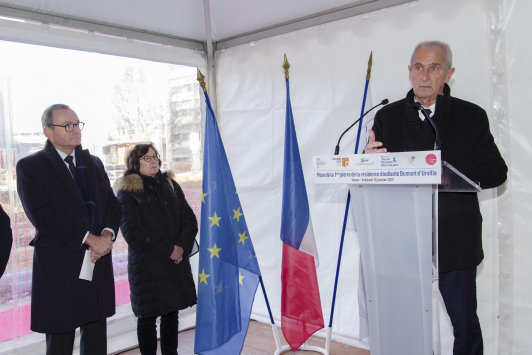 1ère pierre résidence Universitaire DUMONT D’URVILLE