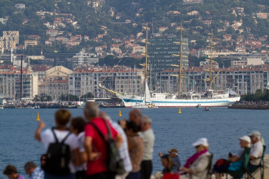 Arrivée des bateaux
