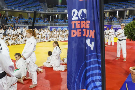 Tournée des drapeaux au Palais des Sports