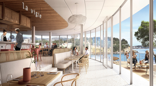 Vue du restaurant - Le Casabianca ©Major-architecture-hyl-studio-alma
