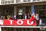 Parade du RCT - Présentation des trophées à la mairie